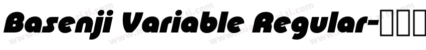 Basenji Variable Regular字体转换